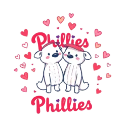 Phillies Surrounded By Cute Doodles Like Hearts #6685 | Free PNG Download