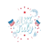 Happy 4th Of July T Shirt Design Celebration Theme #3615 | Free PNG Download
