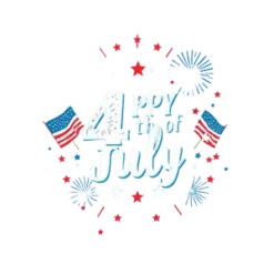 Happy 4th Of July T Shirt Design Celebration Theme #3615 | Free PNG Download