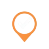 Large Checkmark Inside An Outline Of A Geolocation Pin #1 | PNG Clipart #299