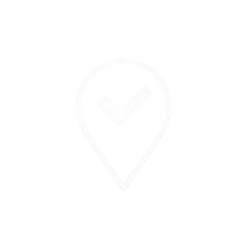 Large White Checkmark Centered Inside Of A White Outline Of #1 | Printable PNG #181