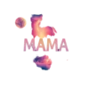 Mama Filled With Galaxy Pattern Stars And Planets #7773 | Free PNG Download