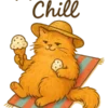 Meow & Chill Beachside #8332 | Free PNG Download