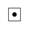 Minimalist Geometric Symbol Black And White Square Frame #4765 | Free PNG Download
