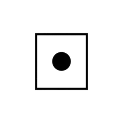 Minimalist Geometric Symbol Black And White Square Frame #4765 | Free PNG Download