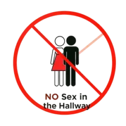 Minimalistic Hotel Warning Sign Showing Two Abstract Stick #7414 | Free PNG Download