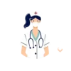 Nurse Png Design With Symbols Of Care Minimalist Layout #4484 | Free PNG Download