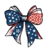 Patriotic Bow PNG – 4th Of July USA Flag & Leopard Print Design, Transparent #8242 | Free PNG Download