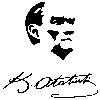 White Night Atatürk Silüeti PNG Download