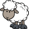 White Sheep Ovis PNG Download