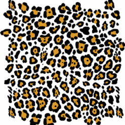 Orange Pattern Leopard PNG Download