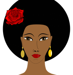 Lips Black Hair Lipstick PNG Download