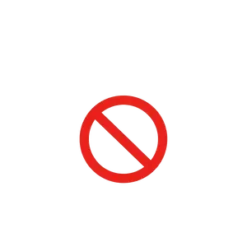 Prohibited Symbol With Two Abstract Human Figures In Close #6709 | Free PNG Download
