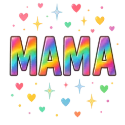 Rainbow Foil MAMA 01jtgt2v6ff0v8acfxss1tfx8n (1) #1005 | Free PNG Download
