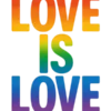 Rainbow Love Message #4422 | Free PNG Download