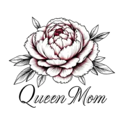 Realistic Hand Sketched Peony Bouquet Above Stylish Bold #9028 | Free PNG Download