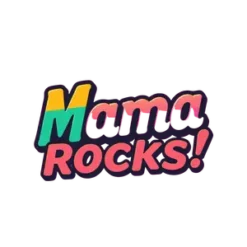 Retro Bold Typography Mama Rocks With Colorful 70s Aesthetic #3021 | Free PNG Download
