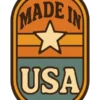 Retro USA Badge #4659 | Free PNG Download