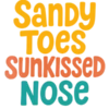 Sandy Toes, Sunkissed Nose #6687 | Free PNG Download