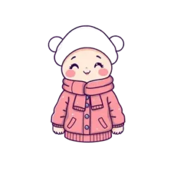 Snow Day As A Kawaii Vector Illustration Pastel Colors #4778 | Free PNG Download
