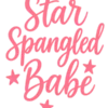 Star Spangled Babe #3398 | Free PNG Download