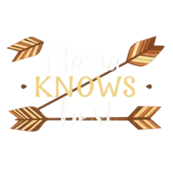 Stylish Boho Arrows And Mama Knows Best Typography Earth #3915 | Free PNG Download