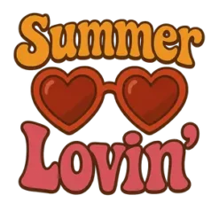 Summer Lovin’ Vibes Summer Design #9590 | Free PNG Download