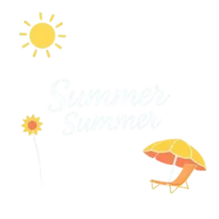 Summer Themed Graphic Design Minimal Yet Bright #8474 | Free PNG Download
