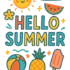 Summer Vibes Icons #5673 | Free PNG Download