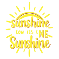 Sunshine Themed Quote Design Cheerful And Bright Colors Png #2508 | Free PNG Download