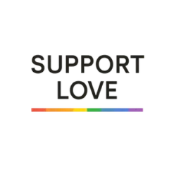 Support Love Typography #4681 | Free PNG Download