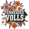 Tennessee Vols With Retro 70s Typography Boho Floral #2674 | Free PNG Download