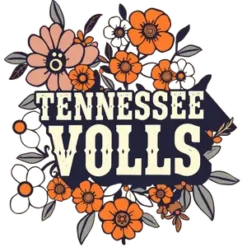 Tennessee Vols With Retro 70s Typography Boho Floral #2674 | Free PNG Download