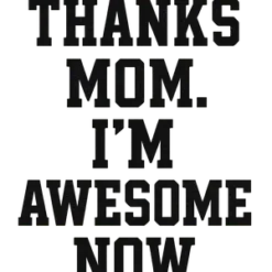 Thanks Mom Typography #8355 | Free PNG Download