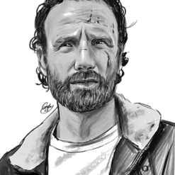 The Walking Dead Rick Drawing Free Png #4517 | Free PNG Download