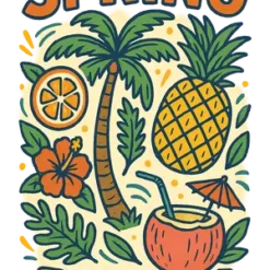 Tropical Spring Break Vibes #5279 | Free PNG Download