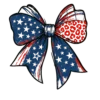USA Flag Bow PNG – 4th Of July Patriotic Hair Bow Clipart #6096 | Free PNG Download