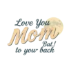 Vintage Faded Script Love You Mom To The Moon And Back #1349 | Free PNG Download