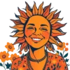 Vintage Sun Smiling Face In 25 | Free PNG Download