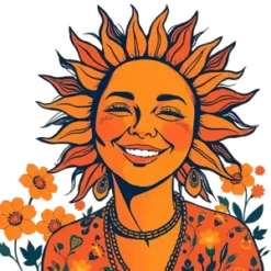 Vintage Sun Smiling Face In 25 | Free PNG Download