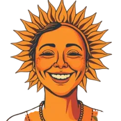 Vintage Sun Smiling 13 | Free PNG Download